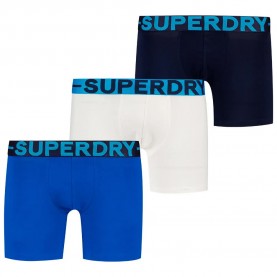 Боксерки Superdry M3110476A boxers 3 units - Multicolor (Navy / Blue / Optic) боксерки,мъжко,бельо,superdry,m3110476a,boxers,3,units,multicolor,(navy,blue,optic)
