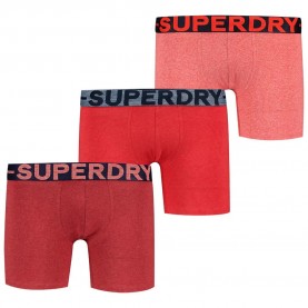 Боксерки Superdry M3110476A boxers 3 units - Red (Red Marl Mix) боксерки,мъжко,бельо,superdry,m3110476a,boxers,3,units,red,(red,marl,mix)