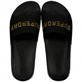 мъжки,джапанки,и,чехли,дамски,сандали,и,чехли,superdry,premium,metallic,pool,slides,black,(black,gold)