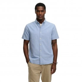 риза,с,къс,ръкав,мъжки,ризи,superdry,preppy,oxford,short,sleeve,shirt,blue,(sky,blue,chambray)