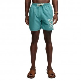 бански,гащета,мъжки,бански,костюми,superdry,printed,logo,16,swimming,shorts,blue,(teal)