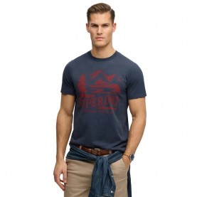 Тениска Superdry Retro Outdoor Relaxed Fit short sleeve T-shirt - Blue (Lauren Navy) тениска,мъжки,тениски,дамски,тениски,superdry,retro,outdoor,relaxed,fit,short,sleeve,t,shirt,blue,(lauren,navy)