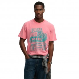 Тениска Superdry Roadside Trade Loose Fit short sleeve T-shirt - Pink (Desert Rose Pink) тениска,мъжки,тениски,дамски,тениски,superdry,roadside,trade,loose,fit,short,sleeve,t,shirt,pink,(desert,rose,pink)