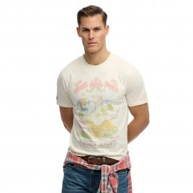 Тениска Superdry Tokyo Relaxed Fit short sleeve T-shirt - Beige (Cream) тениска,мъжки,тениски,дамски,тениски,superdry,tokyo,relaxed,fit,short,sleeve,t,shirt,beige,(cream)