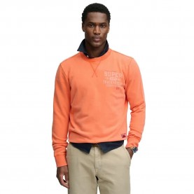 блуза,мъжки,пуловери,superdry,vintage,prep,relaxed,crew,sweatshirt,orange,(firecracker,orange)