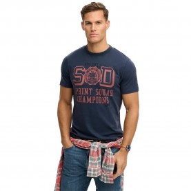 Тениска Superdry Vintage Prep Relaxed Fit short sleeve T-shirt - Blue (Lauren Navy) тениска,мъжки,тениски,дамски,тениски,superdry,vintage,prep,relaxed,fit,short,sleeve,t,shirt,blue,(lauren,navy)