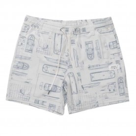 Бански гащета Salty crew Whaler volley swimming shorts - White (Bone) бански,гащета,мъжки,бански,костюми,salty,crew,whaler,volley,swimming,shorts,white,(bone)