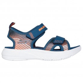 Сандали Skechers 407034N Microspec Splash sandals - Blue (Navy Synthetic / Gray&Orange Trim) сандали,детски,сандали,и,чехли,skechers,407034n,microspec,splash,sandals,blue,(navy,synthetic,gray&orange,trim)