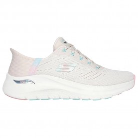 Маратонки Skechers Arch Fit 2.0 Easy Chic trainers - Pink (Natural Mesh / Pink Trim) маратонки,мъжки,маратонки,дамски,маратонки,skechers,arch,fit,2.0,easy,chic,trainers,pink,(natural,mesh,pink,trim)