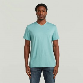 Тениска G-Star Base-S V T SS short sleeve T-shirt - Blue (Mineral Blue) тениска,мъжки,тениски,дамски,тениски,g,star,base,s,v,t,ss,short,sleeve,t,shirt,blue,(mineral,blue)