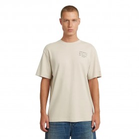 тениска,мъжки,тениски,дамски,тениски,g,star,script,short,sleeve,t,shirt,beige,(whitebait)