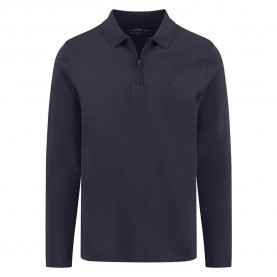 Fynch hatton 15121515 long sleeve polo - Grey (Navy) дамски,блузи,с,яка,мъжки,блузи,с,яка,fynch,hatton,15121515,long,sleeve,polo,grey,(navy)