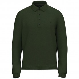 Fynch hatton 1602333 long sleeve polo - Green (Dark Khaki) дамски,блузи,с,яка,мъжки,блузи,с,яка,fynch,hatton,1602333,long,sleeve,polo,green,(dark,khaki)