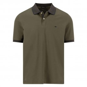 Fynch hatton 16031703 short sleeve polo - Green (Dark Khaki) дамски,блузи,с,яка,мъжки,блузи,с,яка,fynch,hatton,16031703,short,sleeve,polo,green,(dark,khaki)