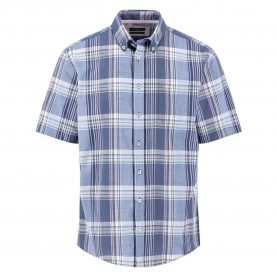 Риза с къс ръкав Fynch hatton 16035911 short sleeve shirt - Blue (Horizon) риза,с,къс,ръкав,дамски,ризи,мъжки,ризи,fynch,hatton,16035911,short,sleeve,shirt,blue,(horizon)