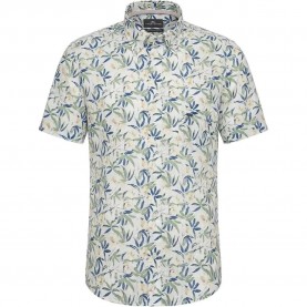 Риза с къс ръкав Fynch hatton 16038371 short sleeve shirt - Beige (Pale Yellow) риза,с,къс,ръкав,дамски,ризи,мъжки,ризи,fynch,hatton,16038371,short,sleeve,shirt,beige,(pale,yellow)
