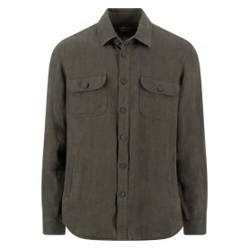Риза с дълъг ръкав Fynch hatton 16038504 long sleeve shirt - Grey (Dark Khaki) риза,с,дълъг,ръкав,дамски,ризи,мъжки,ризи,fynch,hatton,16038504,long,sleeve,shirt,grey,(dark,khaki)