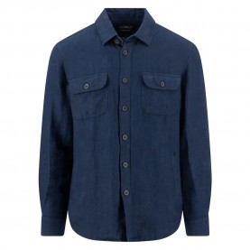Риза с дълъг ръкав Fynch hatton 16038504 long sleeve shirt - Blue (Navy) риза,с,дълъг,ръкав,дамски,ризи,мъжки,ризи,fynch,hatton,16038504,long,sleeve,shirt,blue,(navy)