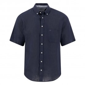 Риза с къс ръкав Fynch hatton 16046001 short sleeve shirt - Blue (Navy) риза,с,къс,ръкав,дамски,ризи,мъжки,ризи,fynch,hatton,16046001,short,sleeve,shirt,blue,(navy)