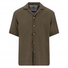 Риза с къс ръкав Fynch hatton 16046009 short sleeve shirt - Green (Dark Khaki) риза,с,къс,ръкав,дамски,ризи,мъжки,ризи,fynch,hatton,16046009,short,sleeve,shirt,green,(dark,khaki)