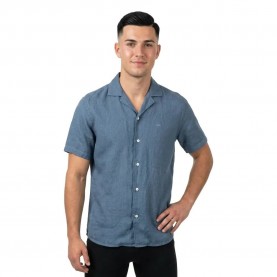 Риза с къс ръкав Fynch hatton 16046009 short sleeve shirt - Blue (New Breeze) риза,с,къс,ръкав,дамски,ризи,мъжки,ризи,fynch,hatton,16046009,short,sleeve,shirt,blue,(new,breeze)