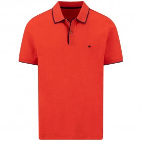 Fynch hatton 16051327 short sleeve polo - Orange (Tomato) дамски,блузи,с,яка,мъжки,блузи,с,яка,fynch,hatton,16051327,short,sleeve,polo,orange,(tomato)