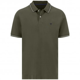 Fynch hatton 16051580 short sleeve polo - Green (Dark Khaki) дамски,блузи,с,яка,мъжки,блузи,с,яка,fynch,hatton,16051580,short,sleeve,polo,green,(dark,khaki)
