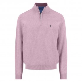 Блуза Fynch hatton 1613215 half zip sweater - Pink (Magnolia) блуза,мъжки,пуловери,fynch,hatton,1613215,half,zip,sweater,pink,(magnolia)