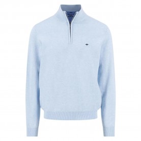 Блуза Fynch hatton 1613215 half zip sweater - Blue (New Breeze) блуза,мъжки,пуловери,fynch,hatton,1613215,half,zip,sweater,blue,(new,breeze)