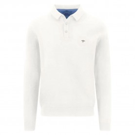 Fynch hatton 1613242 long sleeve polo - White (New Offwhite) мъжки,блузи,с,яка,fynch,hatton,1613242,long,sleeve,polo,white,(new,offwhite)
