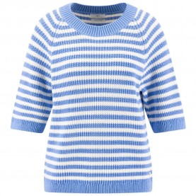 Блуза Fynch hatton 26027105 short sleeve sweater - Blue (Cornflower Blue) блуза,мъжки,пуловери,дамски,пуловери,fynch,hatton,26027105,short,sleeve,sweater,blue,(cornflower,blue)