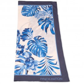 Fynch hatton 26029391 handkerchief - White / Blue (Milk) ръкавици,шапки,и,шалове,fynch,hatton,26029391,handkerchief,white,blue,(milk)