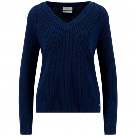 Блуза Fynch hatton 26137103 v neck sweater - Blue (Galaxy Blue) блуза,мъжки,пуловери,дамски,пуловери,fynch,hatton,26137103,v,neck,sweater,blue,(galaxy,blue)