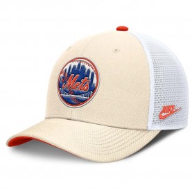 Шапка Nike MLB Dri-Fit Rise Structured New York Mets trucker cap - Beige (Natural / Team Orange / White) шапка,всички,шапки,nike,mlb,dri,fit,rise,structured,new,york,mets,trucker,cap,beige,(natural,team,orange,white)