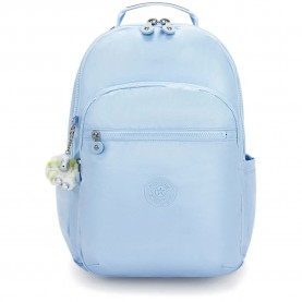 Раница Kipling Seoul College Extra 32L Woman Backpack - Blue (Clear Sky Metallic) раница,раници,kipling,seoul,college,extra,32l,woman,backpack,blue,(clear,sky,metallic)