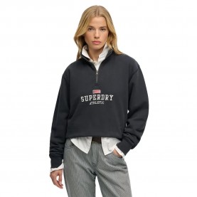 блуза,дамски,блузи,superdry,athletic,essential,graphic,half,zip,sweatshirt,blue,(eclipse,navy)