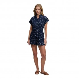 Гащеризон Superdry Belted Utility Playsuit short sleeve romper - Blue (Eclipse Navy Geo) гащеризон,дамски,гащеризони,superdry,belted,utility,playsuit,short,sleeve,romper,blue,(eclipse,navy,geo)