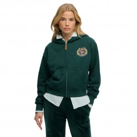 блуза,дамски,блузи,superdry,country,club,full,zip,sweatshirt,green,(dark,pine,green)