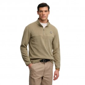 Поларена блуза Superdry Expedition Fleece half zip sweatshirt - Beige (Silver Sage) поларена,блуза,мъжки,пуловери,superdry,expedition,fleece,half,zip,sweatshirt,beige,(silver,sage)