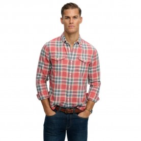 карирана,риза,дамски,ризи,мъжки,ризи,superdry,merchant,lite,check,long,sleeve,shirt,red,(washed,rose,check)