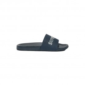 Superdry Premium Metallic Pool slides - Blue (Blueberry Navy / Silver) мъжки,джапанки,и,чехли,дамски,сандали,и,чехли,superdry,premium,metallic,pool,slides,blue,(blueberry,navy,silver)