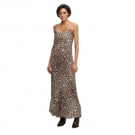 Рокля Superdry Printed Maxi Slip sleeveless long dress - Brown (Brown Leopard) рокля,дамски,поли,и,рокли,superdry,printed,maxi,slip,sleeveless,long,dress,brown,(brown,leopard)