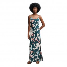 рокля,дамски,поли,и,рокли,superdry,printed,maxi,slip,sleeveless,long,dress,green,(ink,cherry,blossom)