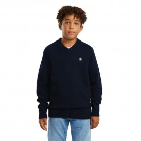 Блуза G-Star Rag v neck sweater - Blue (Salute) блуза,мъжки,пуловери,дамски,пуловери,g,star,rag,v,neck,sweater,blue,(salute)