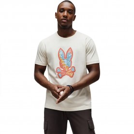 Тениска Psycho bunny MT0200210 short sleeve T-shirt - White (Pristine) тениска,мъжки,тениски,дамски,тениски,psycho,bunny,mt0200210,short,sleeve,t,shirt,white,(pristine)