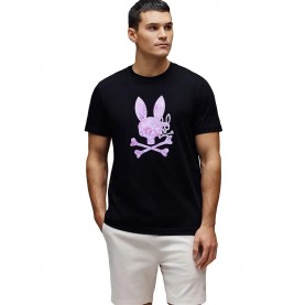 Тениска Psycho bunny MT0200249 short sleeve T-shirt - Black (Black) тениска,мъжки,тениски,дамски,тениски,psycho,bunny,mt0200249,short,sleeve,t,shirt,black,(black)