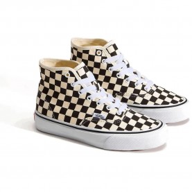 Маратонки Vans Authentic Hi 2.0 trainers - White / Black (Checkerboard Black / True White) маратонки,мъжки,маратонки,дамски,маратонки,vans,authentic,hi,2.0,trainers,white,black,(checkerboard,black,true,white)