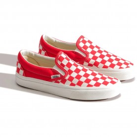 Маратонки Vans Classic Slip-On trainers - Red (Color Theory Checkerboard Tomato) маратонки,мъжки,маратонки,дамски,маратонки,vans,classic,slip,on,trainers,red,(color,theory,checkerboard,tomato)