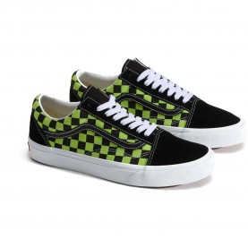 Маратонки Vans Old Skool trainers - Green (Checkerboard Black / Green Foam) маратонки,мъжки,маратонки,дамски,маратонки,vans,old,skool,trainers,green,(checkerboard,black,green,foam)