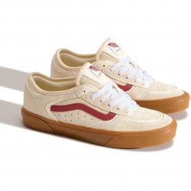Маратонки Vans Rowley Classic trainers - Beige (Cream / Burgundy) маратонки,мъжки,маратонки,дамски,маратонки,vans,rowley,classic,trainers,beige,(cream,burgundy)